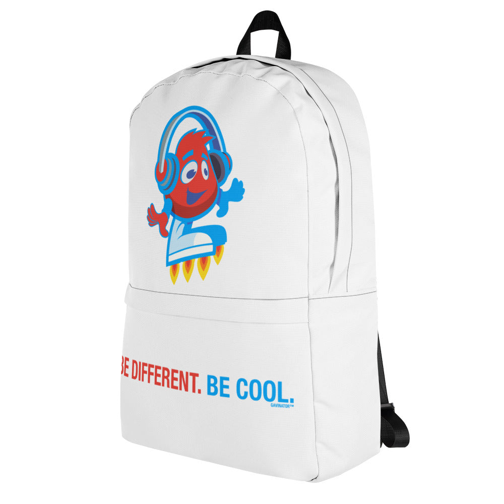 Be Different Be Cool Backpack (White)
